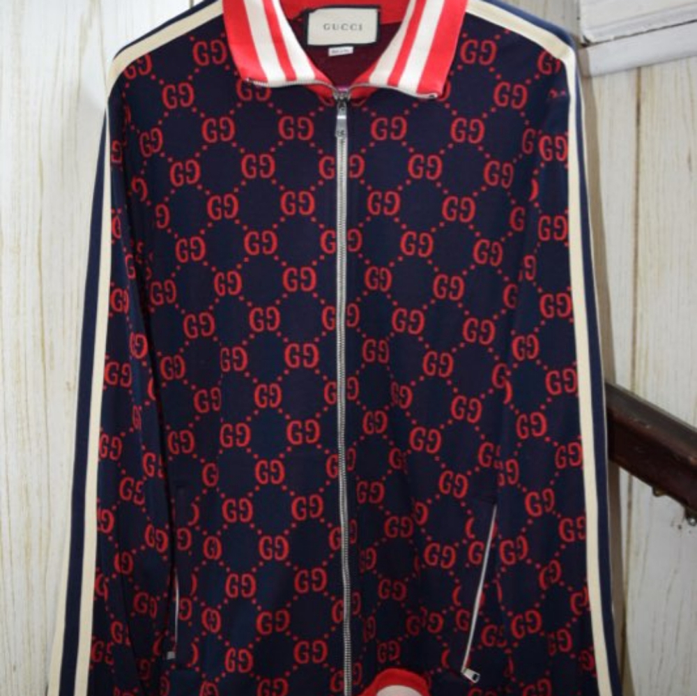 Sold on mercari- Gg jacquard cotton jacket xxl nwt